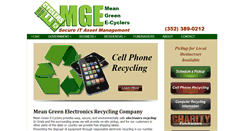 Desktop Screenshot of meangreenelectronicsrecycling.com