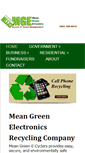 Mobile Screenshot of meangreenelectronicsrecycling.com